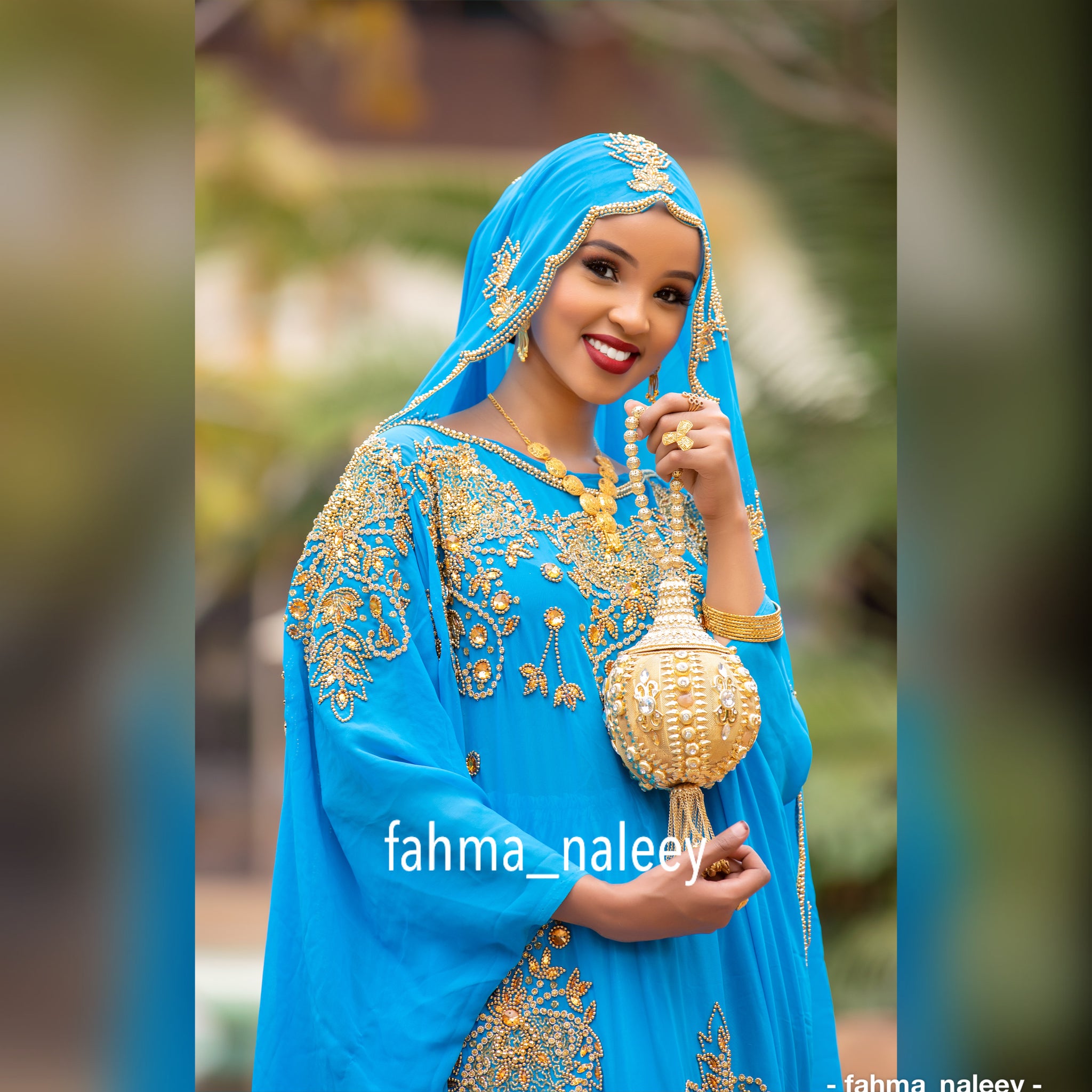 Kamila light Blue Somali Bridal Dirac ...